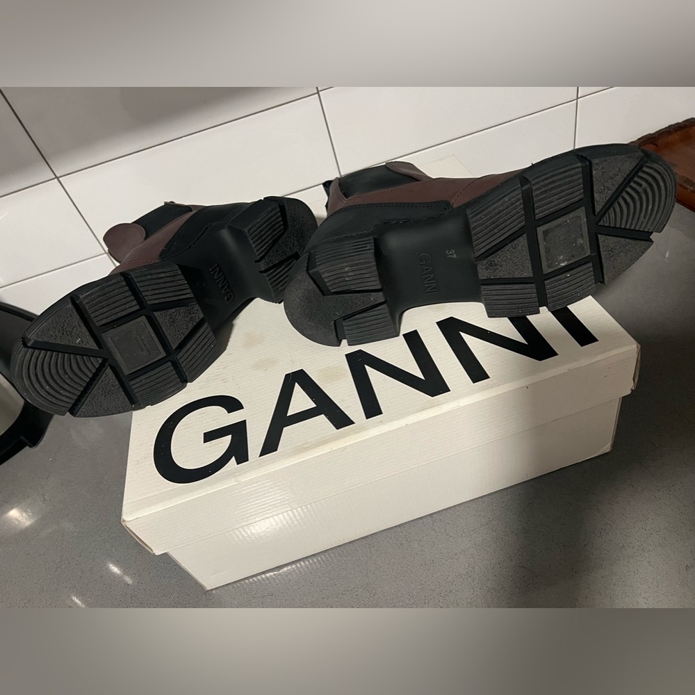 Ganni Black and Brown Women's Boots - Picture 4 of 4